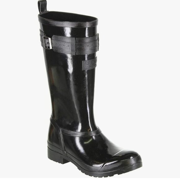SPERRY black rain boots size 6 women NEW - Picture 1 of 4